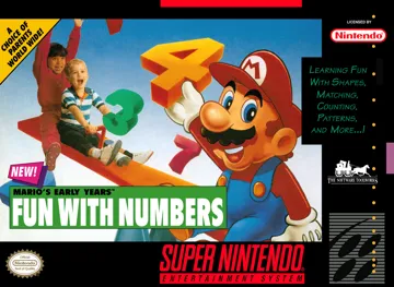 Mario's Early Years - Fun with Numbers (USA) box cover front